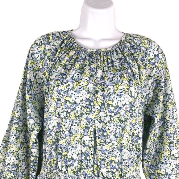 J. Crew Liberty Palermo Smocked Waist Mini Dress Thorpe Hill Small NWT DR-1250 - Picture 3 of 15